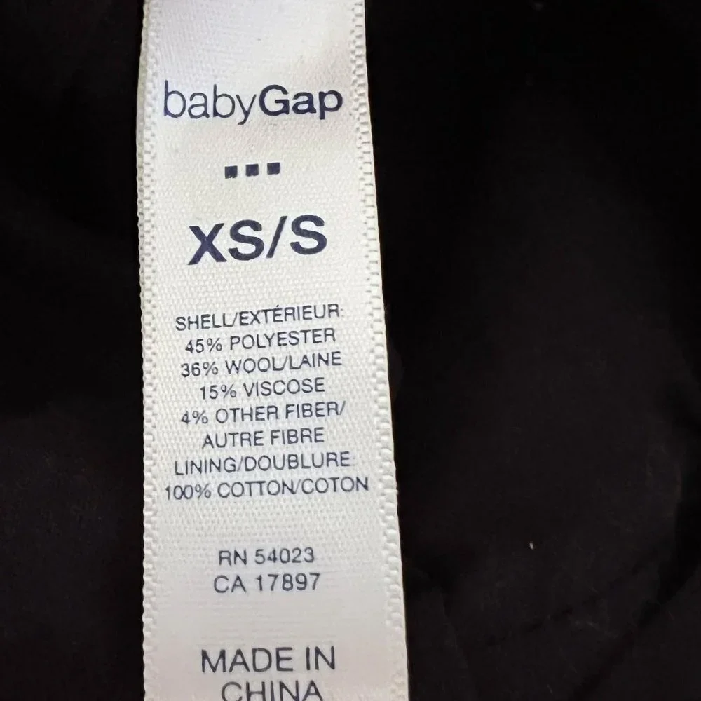 Baby Gap Wool Blend Herringbone Newsboy cap hat Size XS/S